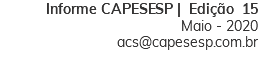 Informe CAPESESP | Edição 15 Maio - 2020 acs@capesesp.com.br 